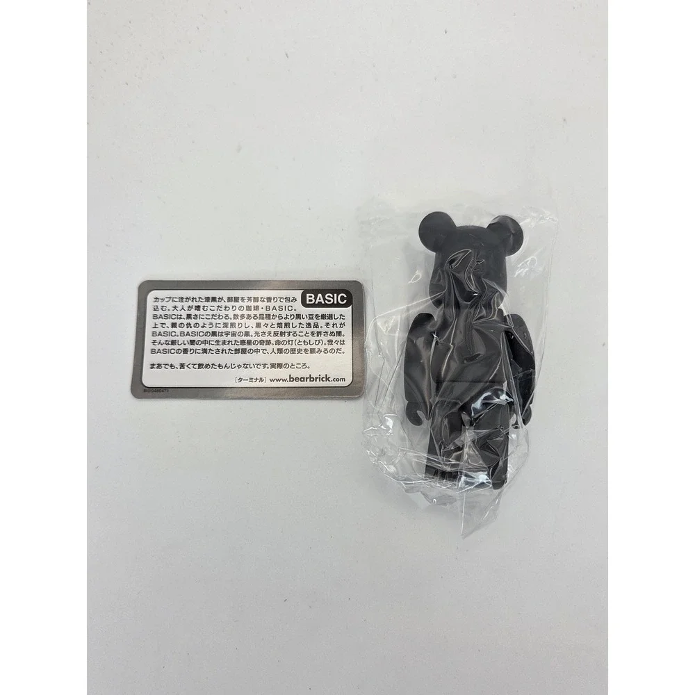 Medicom Toy Be@rbrick Series 48 Basic B 100% Figure Black 2024 Sealed Bag w/card